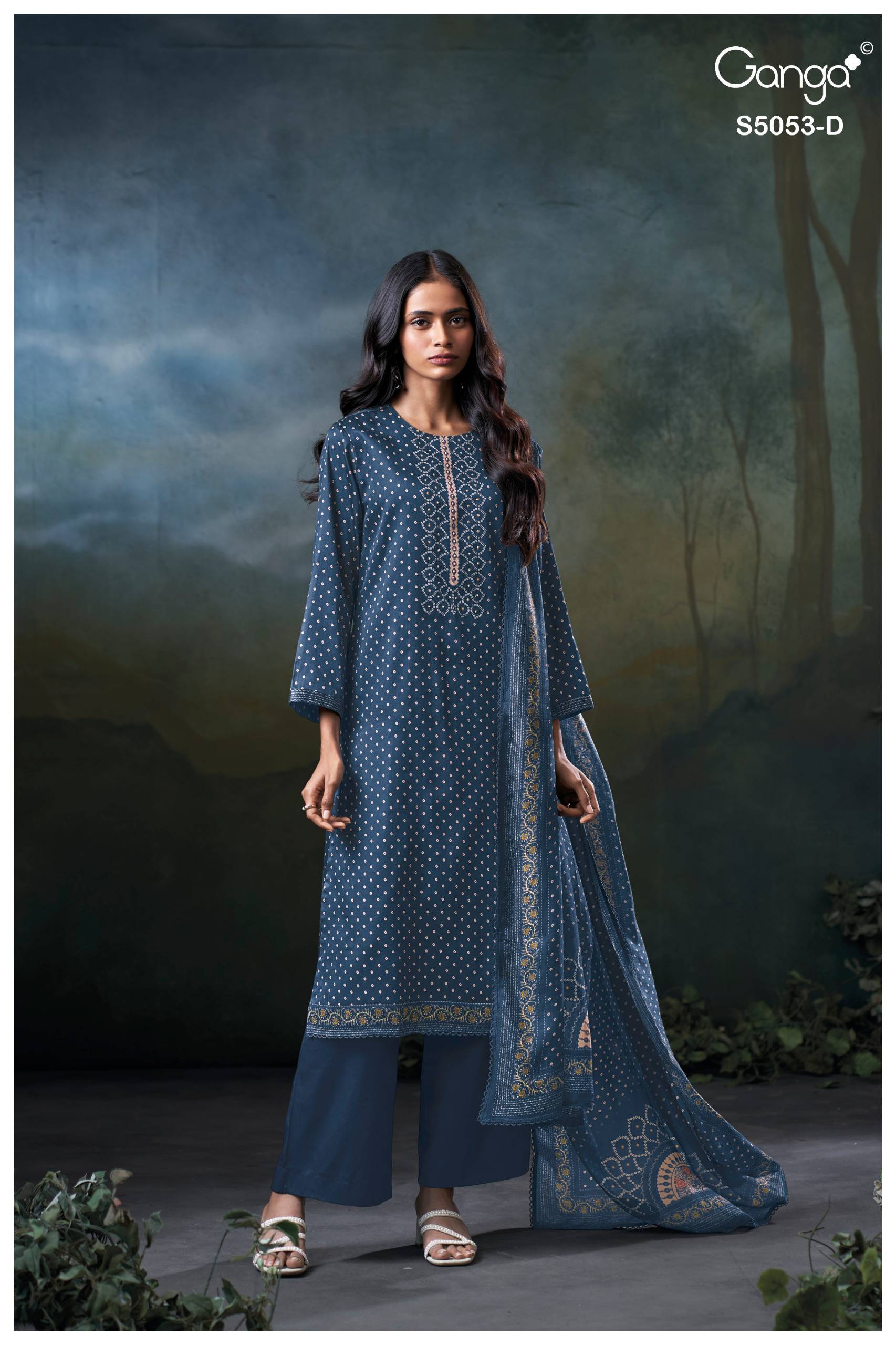 DIANTHA 5053 Series By GANGA FASHION Stylish Beautiful Colourful Cotton Dresses At Wholesale Price